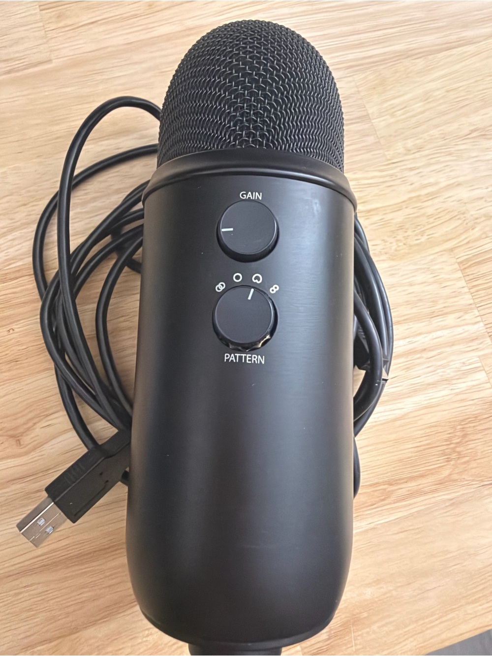 Used Blue Yeti USB Microphone - Black No Stand